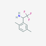 Structure of 1-(2,5-dimethylphenyl)-2,2,2-trifluoroethanamine