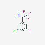 Structure of 1-(3-chloro-5-fluorophenyl)-2,2,2-trifluoroethanamine