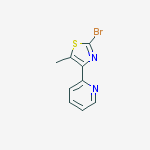 Structure of 2-(2-BROMO-5-METHYL-THIAZOL-4-YL)-PYRIDINE
