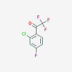 Structure of 1-(2-CHLORO-4-FLUORO-PHENYL)-2,2,2-TRIFLUORO-ETHANONE