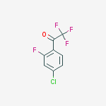 Structure of 1-(4-CHLORO-2-FLUORO-PHENYL)-2,2,2-TRIFLUORO-ETHANONE