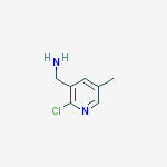 Structure of (2-chloro-5-methylpyridin-3-yl)methanamine