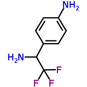 Structure of 4-(1-AMINO-2,2,2-TRIFLUORO-ETHYL)-PHENYLAMINE