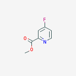 Structure of 4-FLUORO-PYRIDINE-2-CARBOXYLIC ACID METHYL ESTER