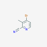Structure of 4-bromo-3-methyl-2-Pyridinecarbonitrile