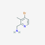 (4-bromo-3-methylpyridin-2-yl)methanamine结构式