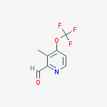 Structure of 3-methyl-4-(trifluoromethoxy)pyridine-2-carbaldehyde