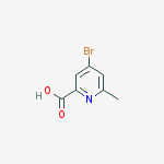 Structure of 4-BROMO-6-METHYL-PYRIDINE-2-CARBOXYLIC ACID METHYL ESTER
