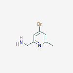 Structure of (4-bromo-6-methylpyridin-2-yl)methanamine
