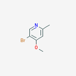 Structure of 5-BROMO-4-METHOXY-2-METHYL-PYRIDINE