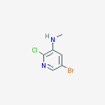 Structure of 5-bromo-2-chloro-n-methylpyridin-3-amine