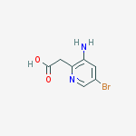 Structure of (3-AMINO-5-BROMO-PYRIDIN-2-YL)-ACETIC ACID