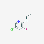 5-CHLORO-2-ETHOXY-3-FLUORO-PYRIDINE结构式
