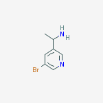 Structure of 1-(5-bromopyridin-3-yl)ethanamine