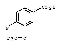 Structure of 4-FLUORO-3-(TRIFLUOROMETHOXY)BENZOIC ACID