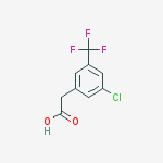Structure of 3-CHLORO-5-(TRIFLUOROMETHYL)PHENYLACETIC ACID