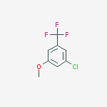 1-Chloro-3-methoxy-5-(trifluoromethyl)benzene结构式