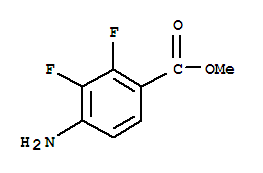 Structure of METHYL 4-AMINO-2,3-DIFLUOROBENZOATE