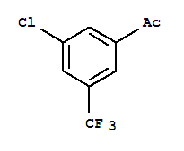 Structure of 3-CHLORO-5-(TRIFLUOROMETHYL)ACETOPHENONE