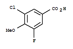Structure of 3-CHLORO-5-FLUORO-4-METHOXYBENZOIC ACID