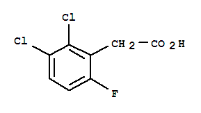 2,3-二氯-6-氟苯乙酸结构式