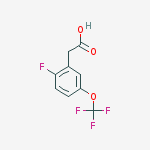 Structure of 2-Fluoro-5-(trifluoromethoxy)phenylacetic acid