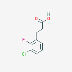 Structure of 3-(3-Chloro-2-fluoro-phenyl)-propionic acid