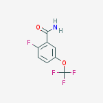 Structure of 2-FLUORO-5-(TRIFLUOROMETHOXY)BENZAMIDE