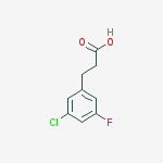 Structure of 3-(3-Chloro-5-fluoro-phenyl)-propionic acid