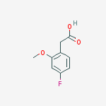 Structure of 4-Fluoro-2-methoxyphenylacetic acid