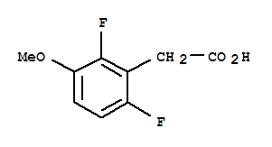 Structure of 2,6-DIFLUORO-3-METHOXYPHENYLACETIC ACID