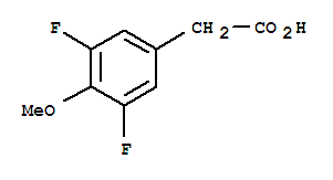 3,5-二氟-4-甲氧基苯乙酸结构式