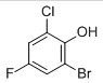 2-溴-6-氯-4-氟苯酚结构式