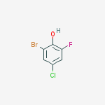 Structure of 2-BROMO-4-CHLORO-6-FLUOROPHENOL