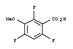 Structure of 3-METHOXY-2,4,6-TRIFLUOROBENZOIC ACID
