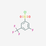 Structure of 3-FLUORO-5-(TRIFLUOROMETHYL)BENZENESULPHONYL CHLORIDE