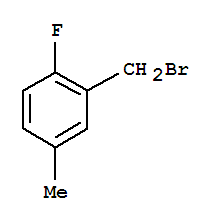 Structure of 2-FLUORO-5-METHYLBENZYL BROMIDE