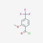 Structure of 2-methoxy-4-(trifluoromethyl)benzoyl Chloride