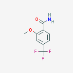 2-Methoxy-4-(trifluoromethyl)benzamide结构式