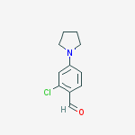 2-CHLORO-4-PYRROLIDIN-1-YL-BENZALDEHYDE结构式