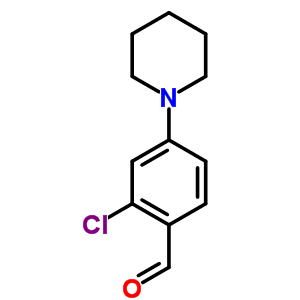 Structure of 2-CHLORO-4-PIPERIDIN-1-YL-BENZALDEHYDE
