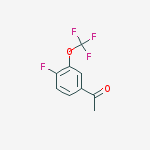 Structure of 4'-FLUORO-3'-(TRIFLUOROMETHOXY)ACETOPHENONE