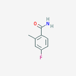 Structure of 4-Fluoro-2-methylbenzamide
