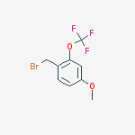 Structure of 4-METHOXY-2-(TRIFLUOROMETHOXY)BENZYL BROMIDE