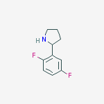 Structure of 2-(2,5-Difluorophenyl)pyrrolidine