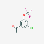 Structure of 1-[3-Chloro-5-(trifluoromethoxy)phenyl]ethanone