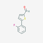 Structure of 5-(2-FLUORO-PHENYL)-THIOPHENE-2-CARBALDEHYDE