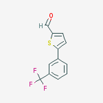 Structure of 5-[3-(trifluoromethyl)phenyl]-2-Thiophenecarboxaldehyde