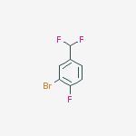 Structure of 1-BROMO-5-DIFLUOROMETHYL-2-FLUOROBENZENE