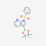 Structure of 1-(Benzenesulfonyl)-1H-pyrrolo[2,3-b]pyridine-3-boronic acid pinacol ester
